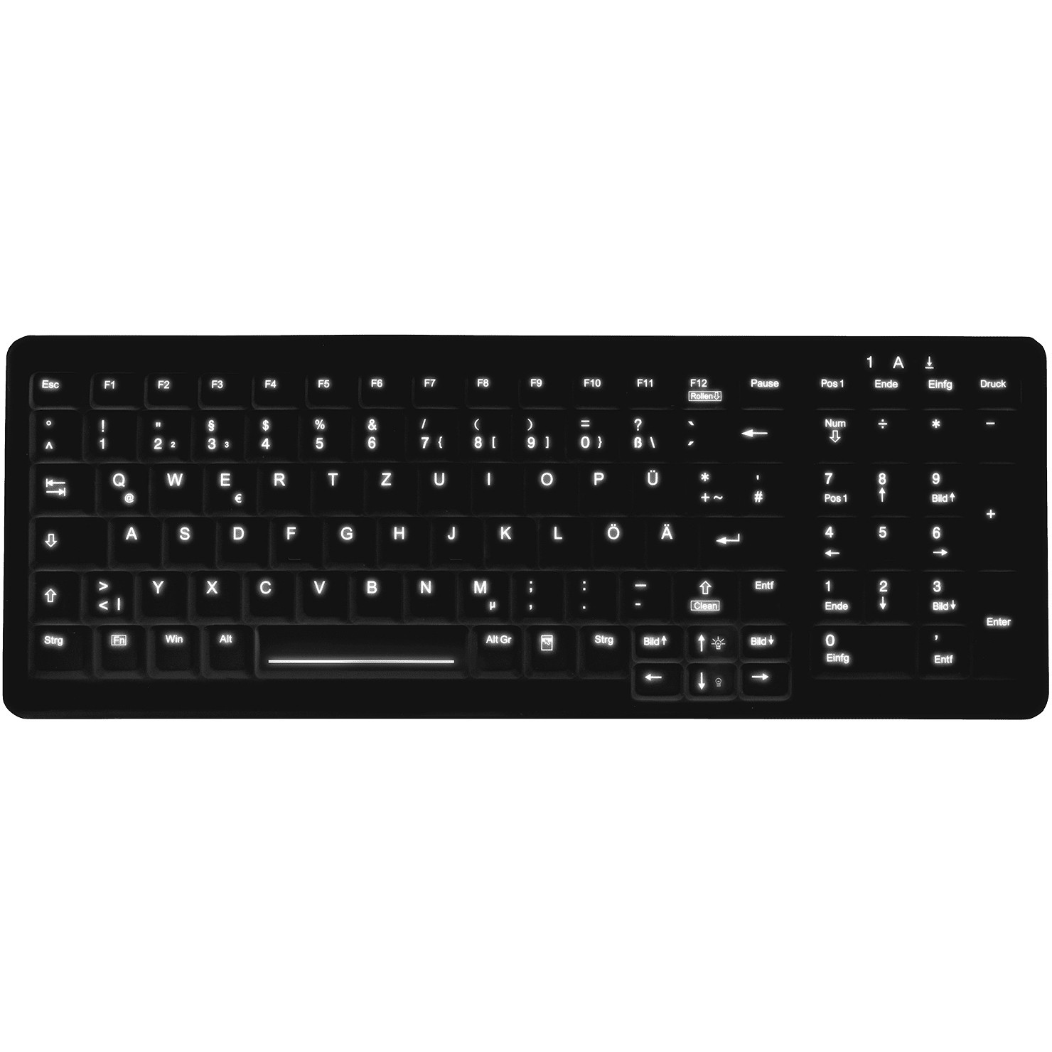Tastierë me kabllo CHERRY AK-C7000 / QWERTZ – Zezë