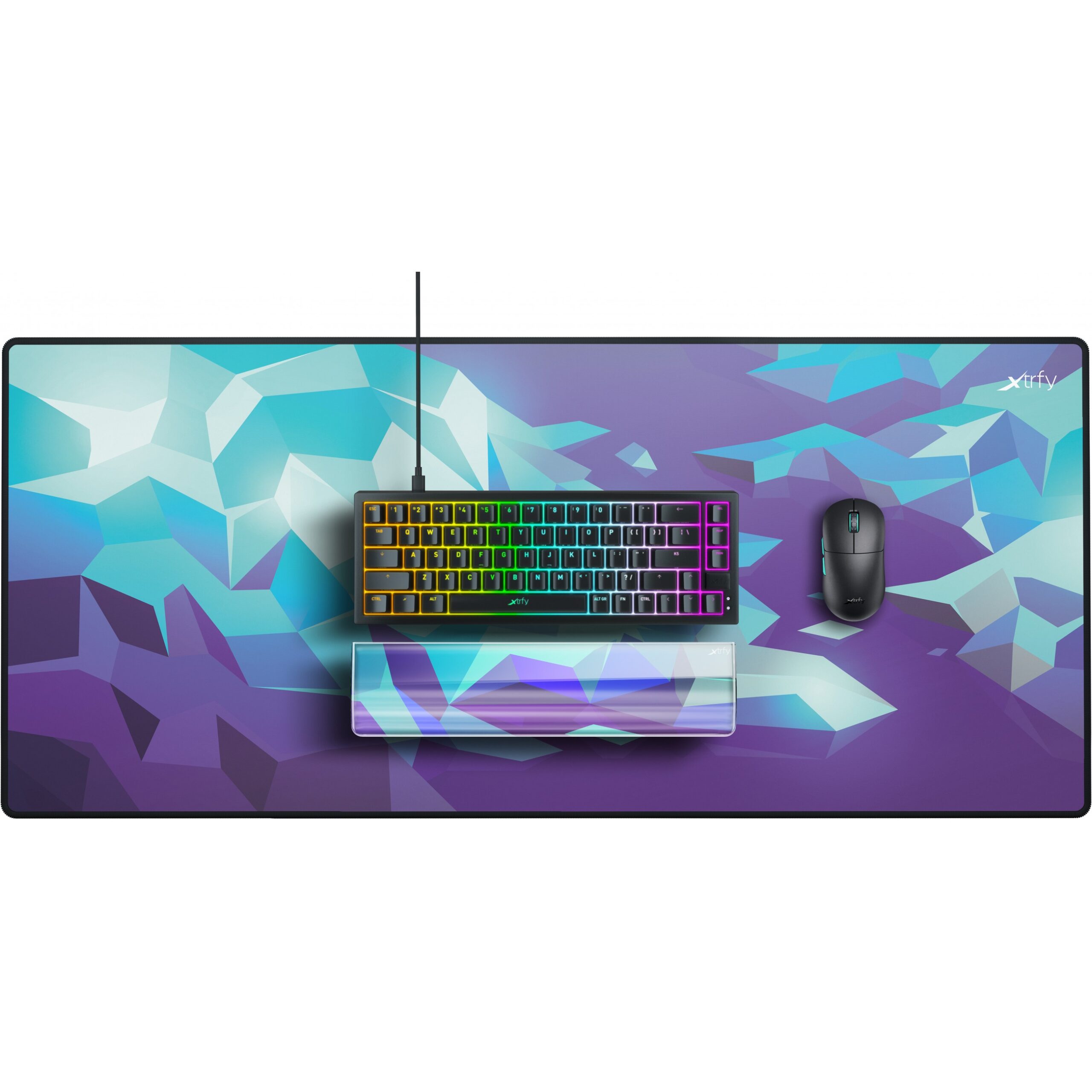 Mauspad Wrist Rest / Cherry Xtrfy WR5 Compact / Resin / 325 x 80 x 19 mm - Blu