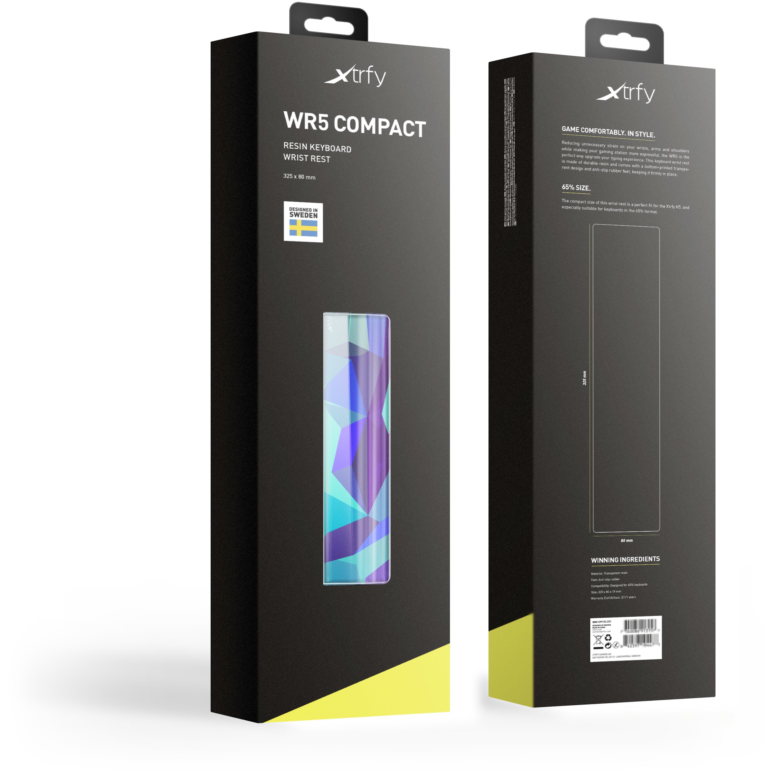 Mauspad Wrist Rest / Cherry Xtrfy WR5 Compact / Resin / 325 x 80 x 19 mm - Blu - Figura 5