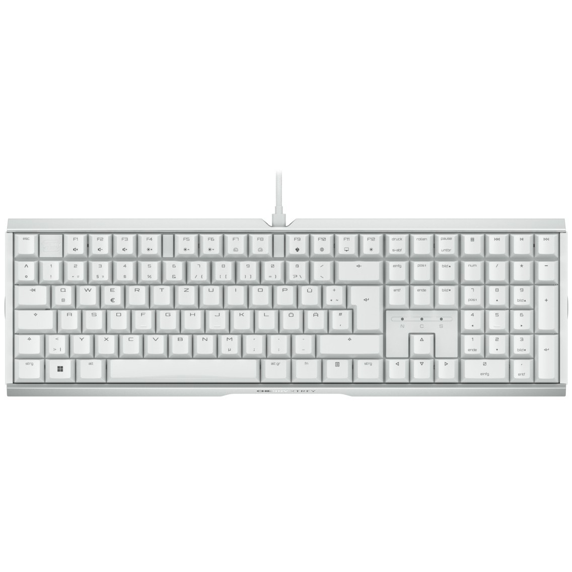 Tastierë Gaming CHERRY XTRFY MX 3.1 RGB Wired / MX2A Brown / German Layout / QWERTZ - Bardhë - Figura 2