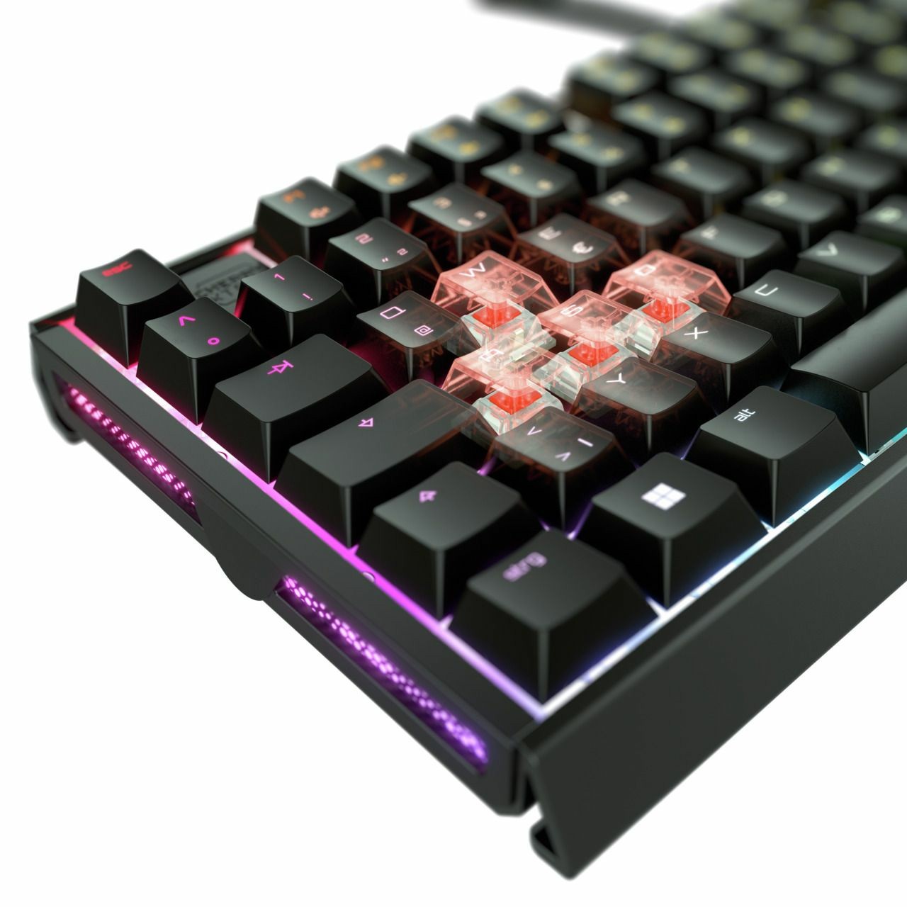 Tastierë Gaming CHERRY XTRFY MX 3.1 RGB MX2A Red Wired / QWERTZ - Zezë - Figura 4