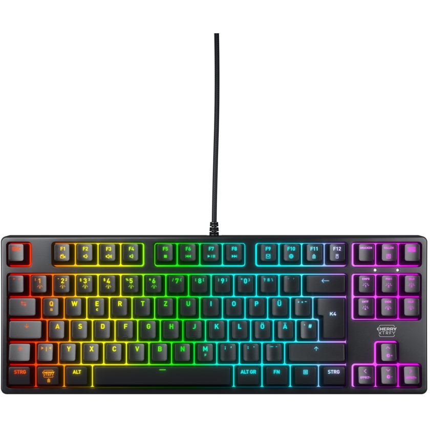 Tastierë Gaming CHERRY XTRFY K4V2 TKL Wired / German Layout / QWERTZ - Zezë