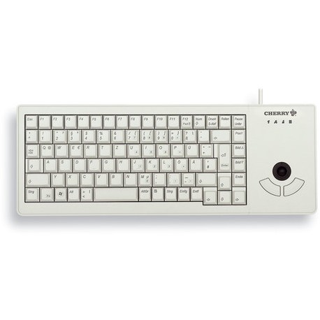 Tastierë me kabllo CHERRY G84‑5400 Trackball / US Layout – Gri e Hapur