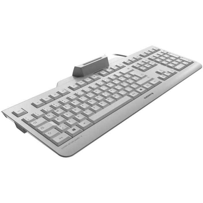 Tastierë me kabllo Cherry Secure Board 1.0 / Swiss Layout - Bardhë - Figura 2