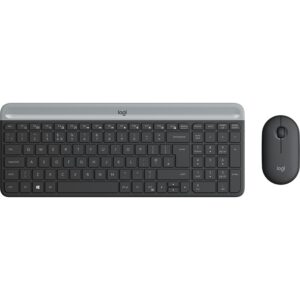 Combo (Tastierë & Maus) Logitech MK470 Slim RF Wireless / pa kabllo / QWERTY / grafit