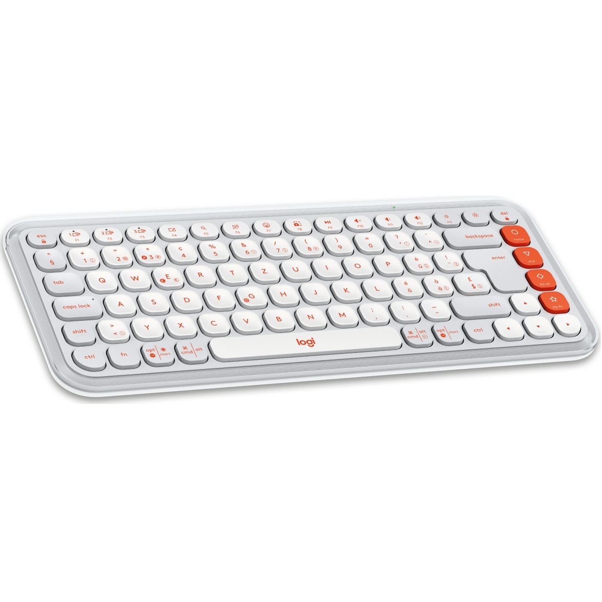 Combo (Tastierë & Maus) Logitech POP Icon Bluetooth / pa kabllo / QWERTZ / e bardhë dhe portokalli - Figura 3