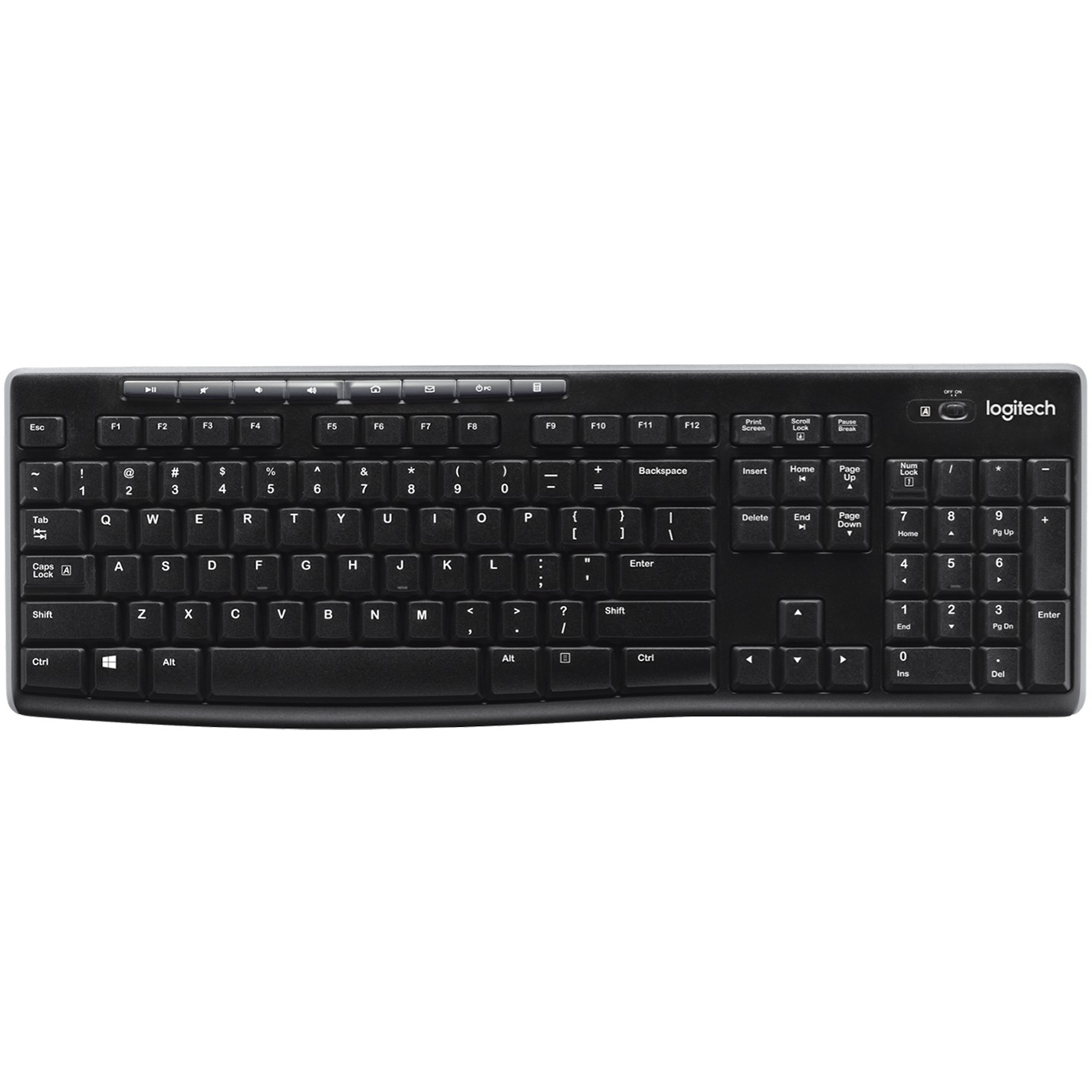 Tastierë pa kabllo Logitech K270 / Belgium Layout - Zezë - Figura 3