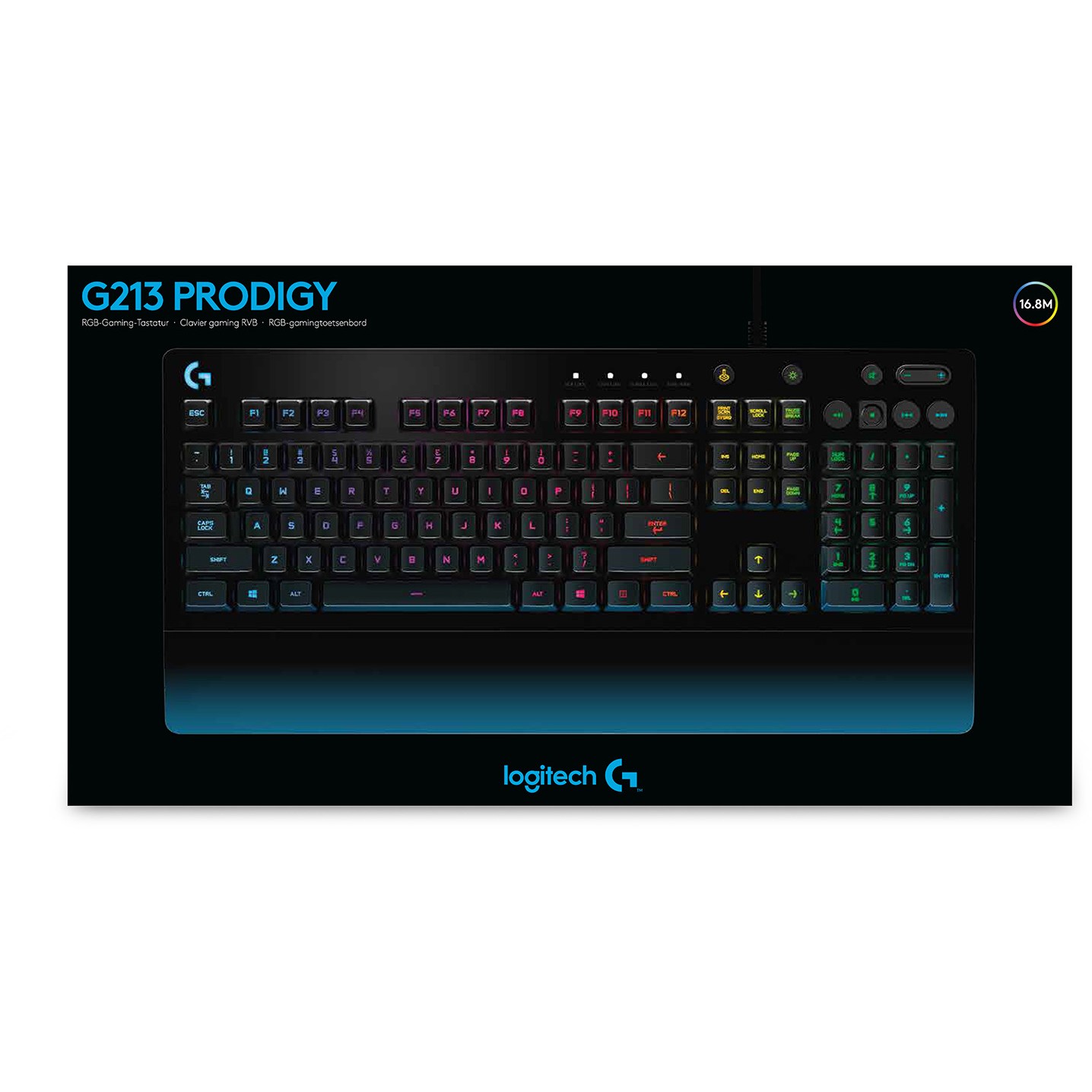 Tastierë Gaming Logitech G213 Prodigy RGB Wired / AZERTY - Zezë - Figura 3