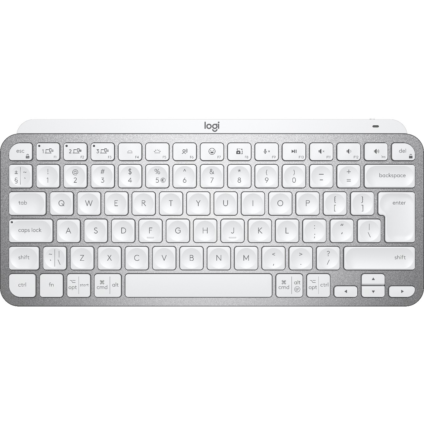 Tastierë pa kabllo MX KEYS MINI Wireless Illuminated / QWERTY- Argjend