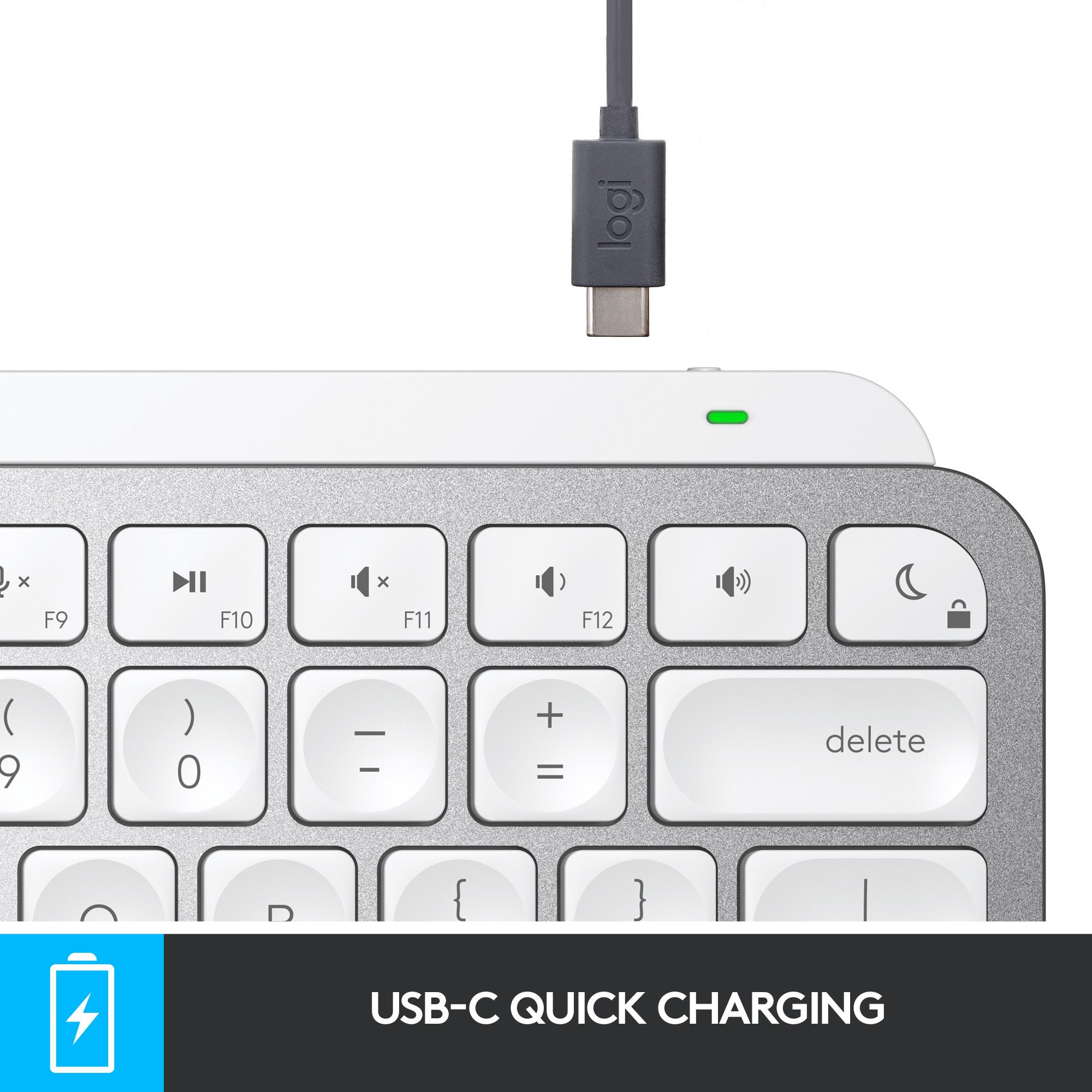 Tastierë pa kabllo Logitech MX Keys Mini for Mac Illuminated / QWERTY – Gri - Figura 5
