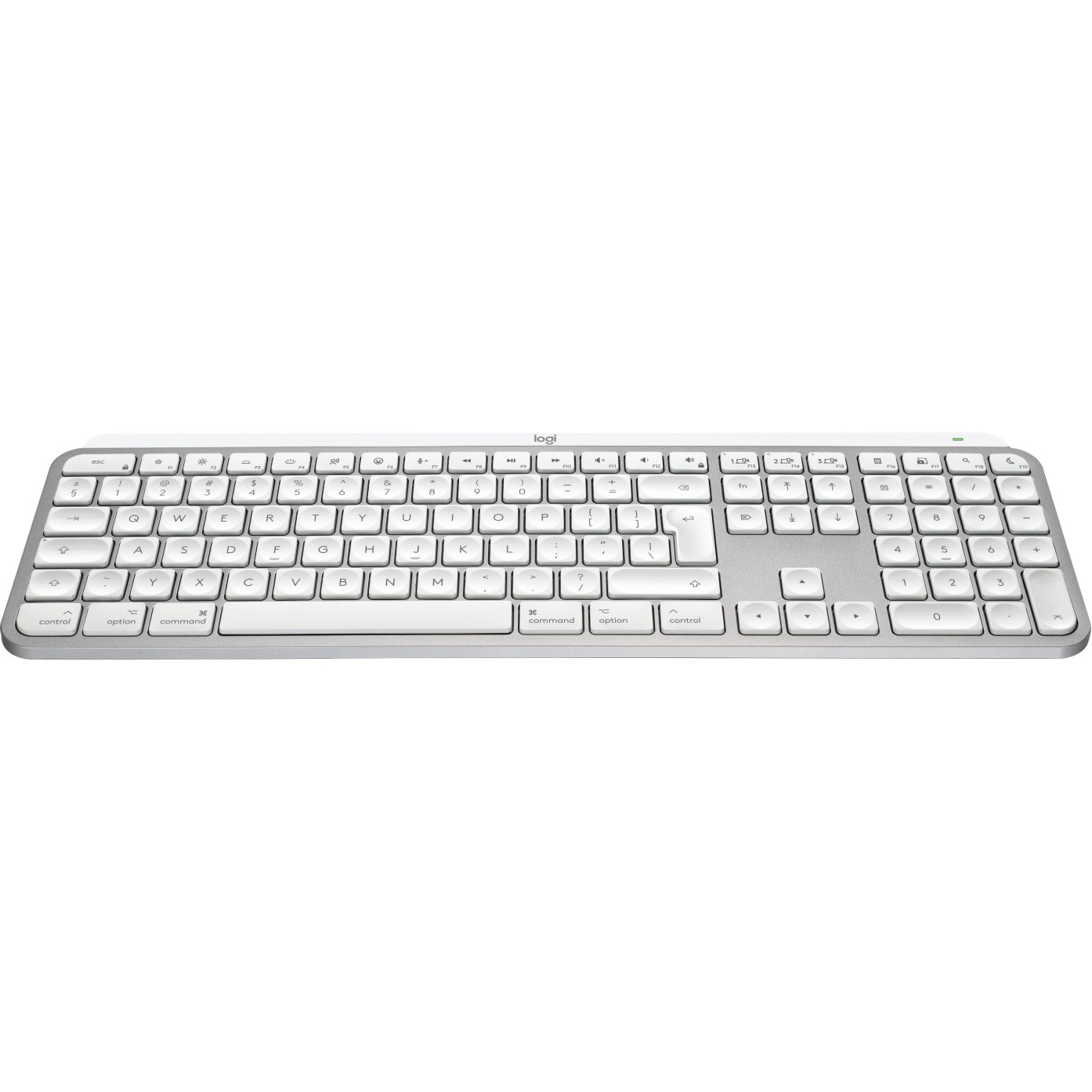 Tastierë pa kabllo Logitech MX Keys S / For Mac - Bardhë / Argjendi - Figura 2