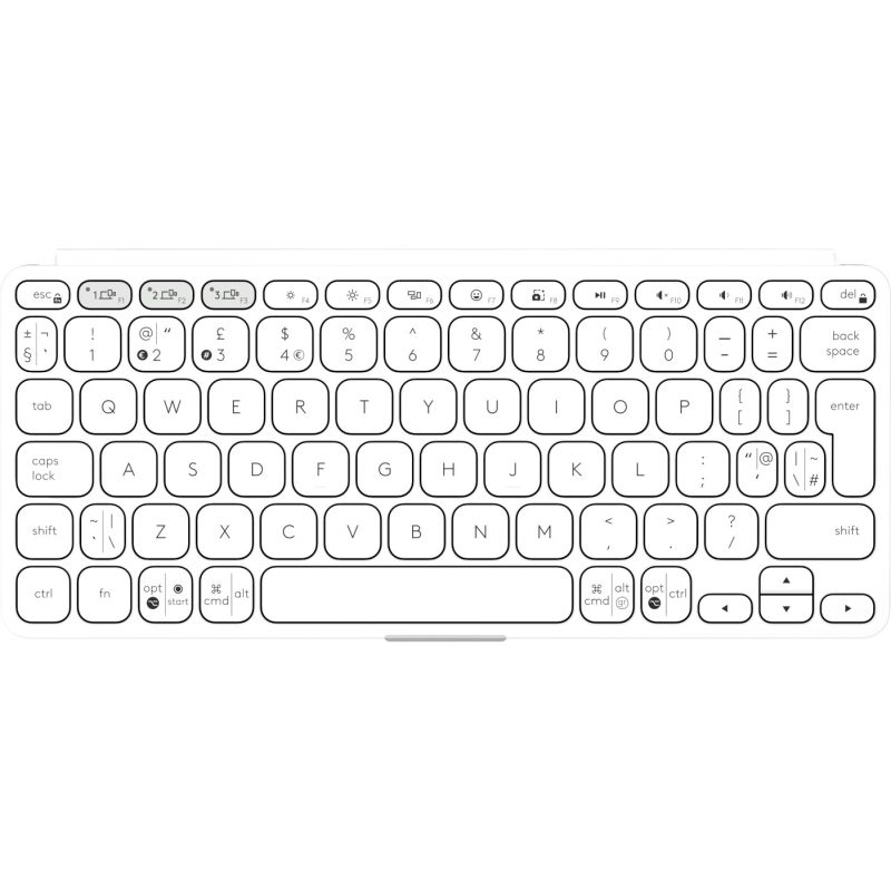 Tastierë pa kabllo / Logitech Keys-To-Go 2 / US Layout - Bardhë - Figura 4