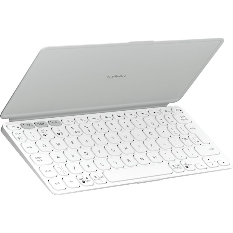 Tastierë pa kabllo / Logitech Keys-To-Go 2 / US Layout - Bardhë