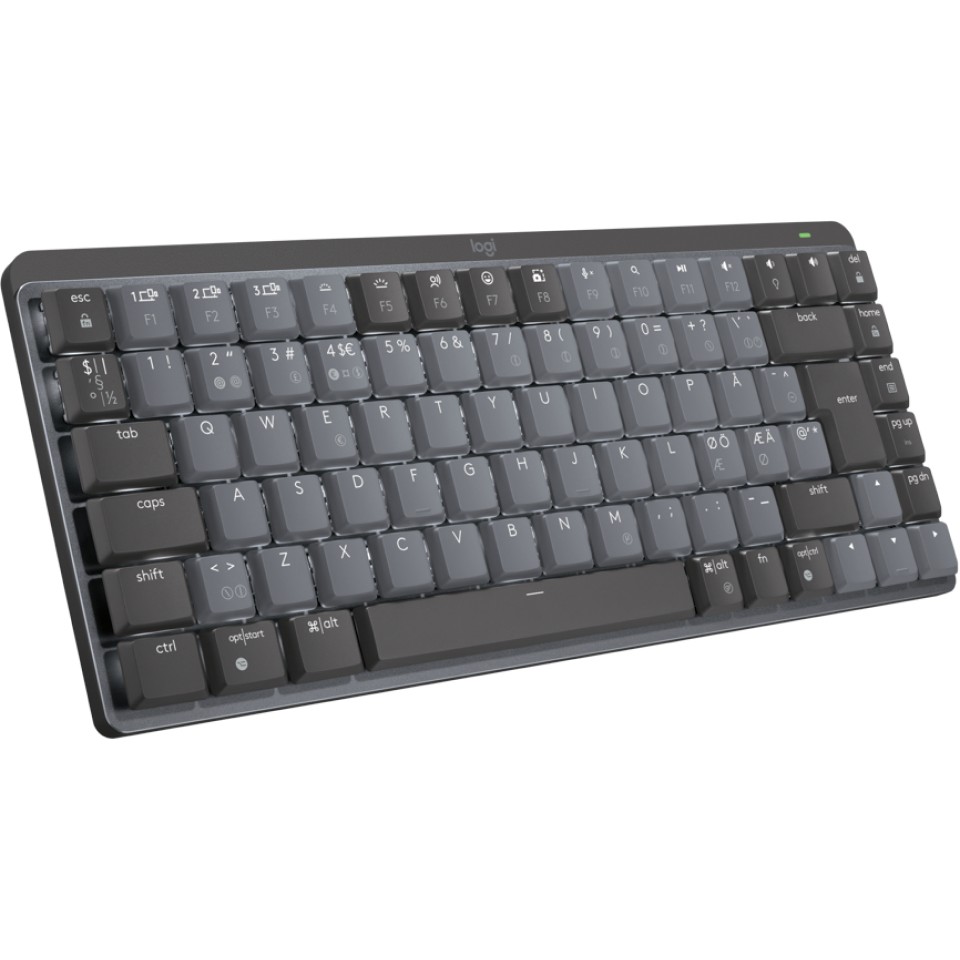 Tastierë pa kabllo MX Mechanical Mini / Illuminated / QWERTY - Zezë / Gri - Figura 3