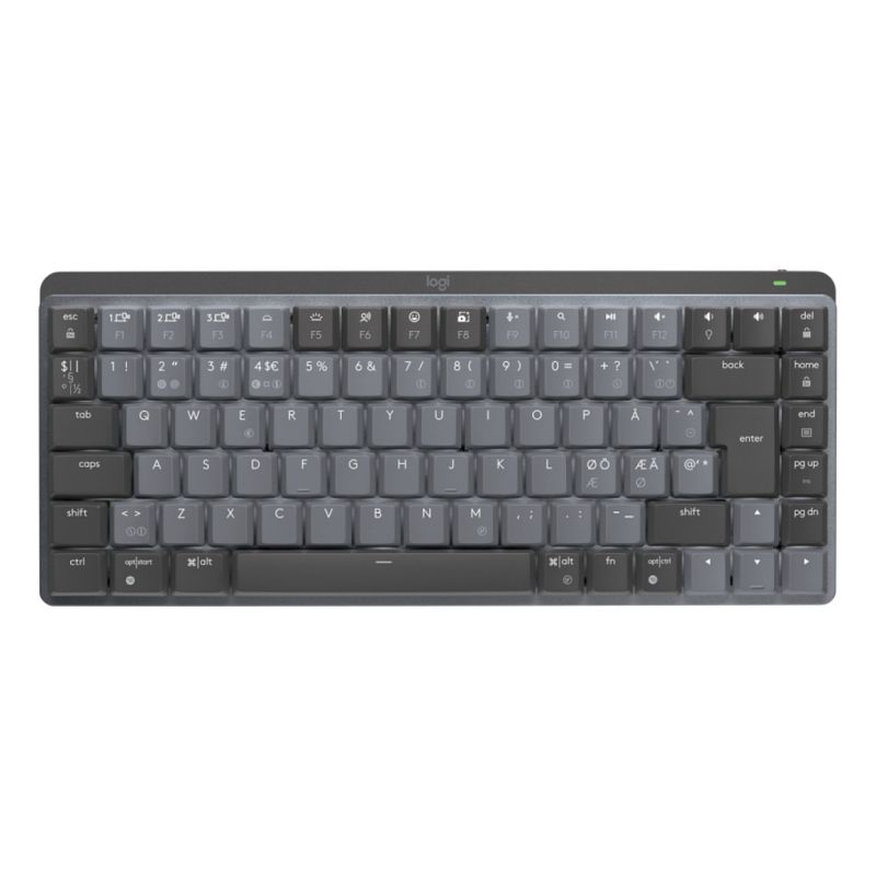 Tastierë pa kabllo MX Mechanical Mini / Illuminated / QWERTY - Zezë / Gri