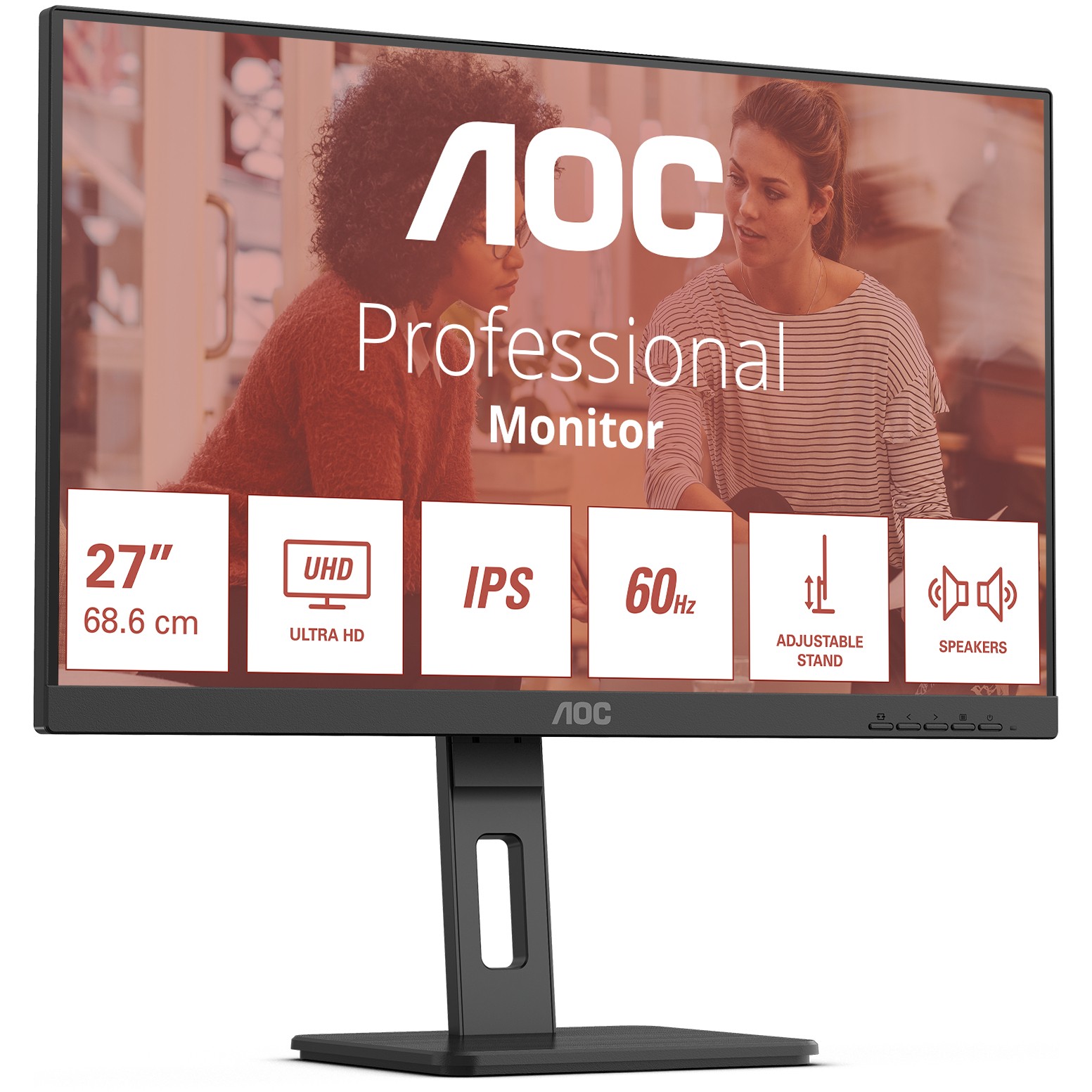 Monitor Philips U27E3UF / 27″ / 4K UHD IPS LED / 60 Hz / 4ms / HDMI + DP + USB - Zezë - Figura 2
