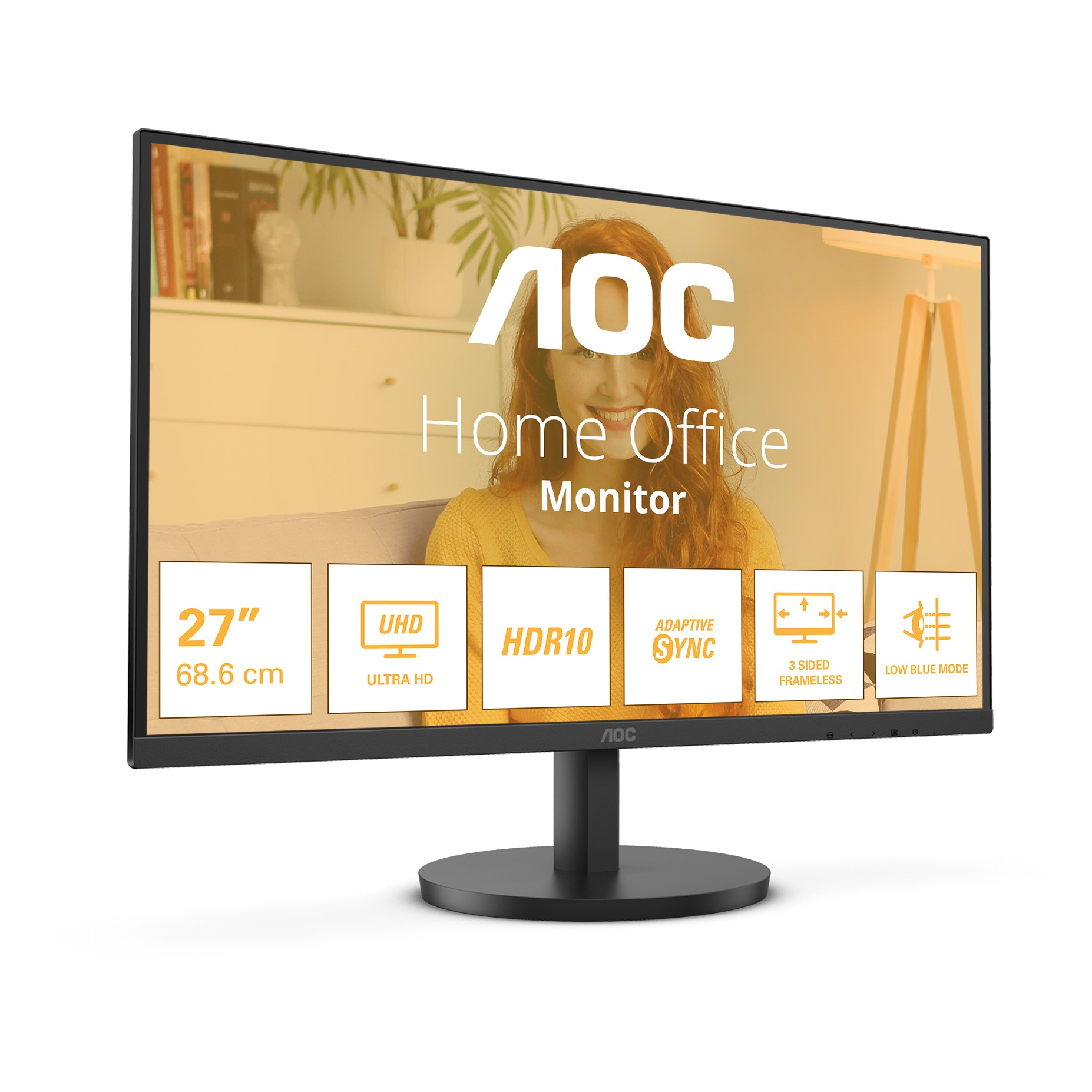 Monitor AOC U27B3M / 27" 4K Ultra HD VA 60 Hz / HDMI / e zezë