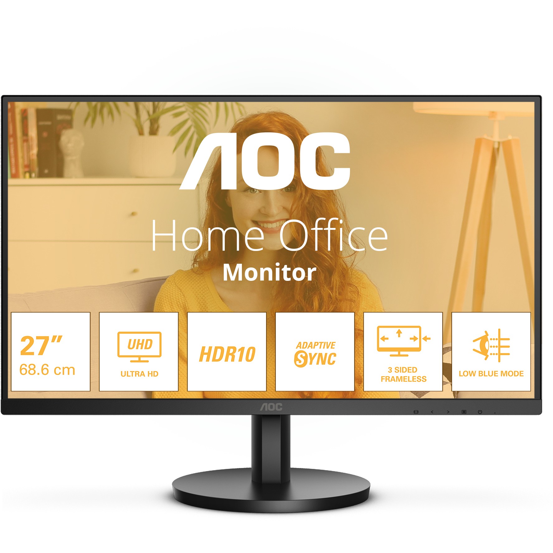 Monitor AOC U27B3M / 27" 4K Ultra HD VA 60 Hz / HDMI / e zezë - Figura 2