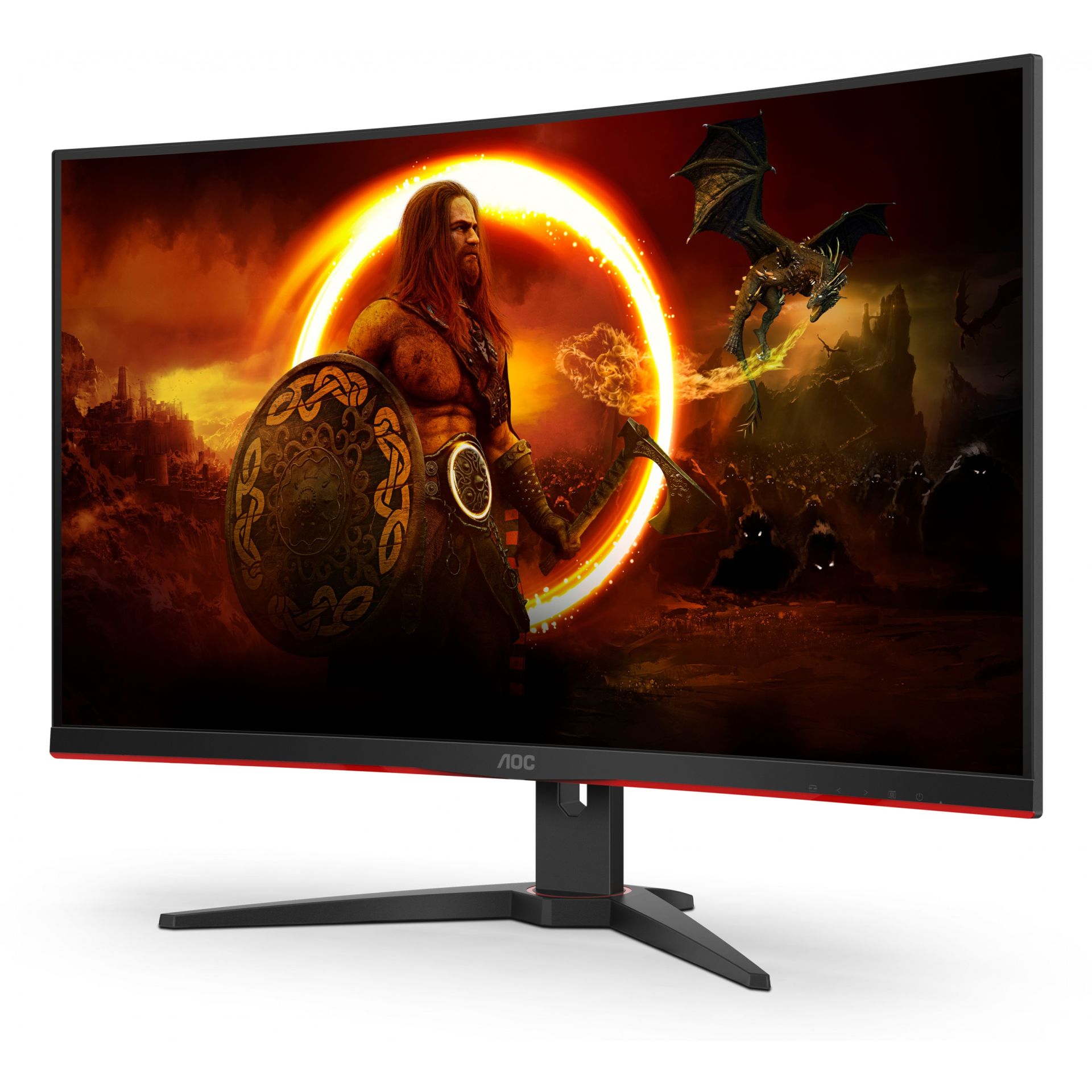 Monitor AOC C32G2ZE/BK / 31.5″ / FHD / VA LCD Curved / 16:9 / 240Hz / 1ms / HDMI + DP / E zezë - Figura 3