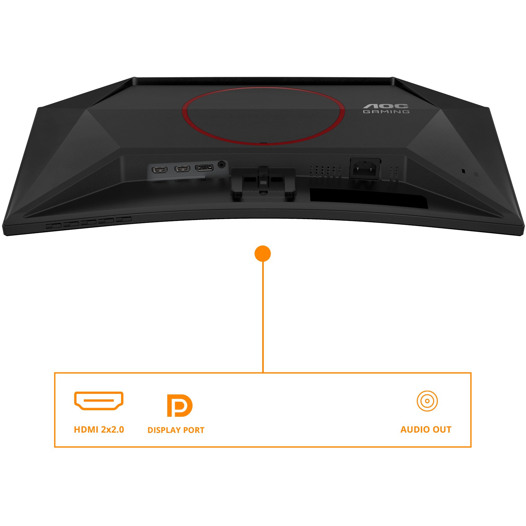 Monitor Gaming i lakuar AOC C24G42E / 23.6" 180 Hz 1 ms GTG Fast VA Curved / HDMI DP / e zezë - Figura 3