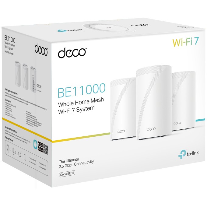 Ruter TP‑Link WL‑Router Mesh System Deco BE65 / 3erPack - Figura 4