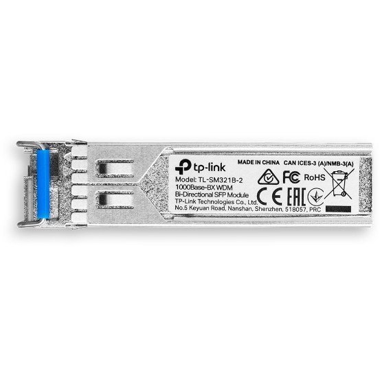 SFP/GPIC TP-LINK TL-SM321B -2 - SFP (Mini-GBIC) transceiver module - GigE - 1000Base-BX - LC/UPC single-mode - up to 10 km - 1310 (TX) - Figura 2