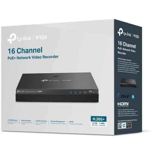 NVR TP-Link Omada IPCam VIGI NVR2016H-16MP 16 Channel PoE+ - Figura 4