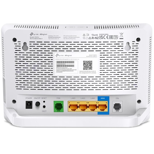Ruter TP-Link VX231v / Wi-Fi 6 / 300 Mbps / E bardhë - Figura 3