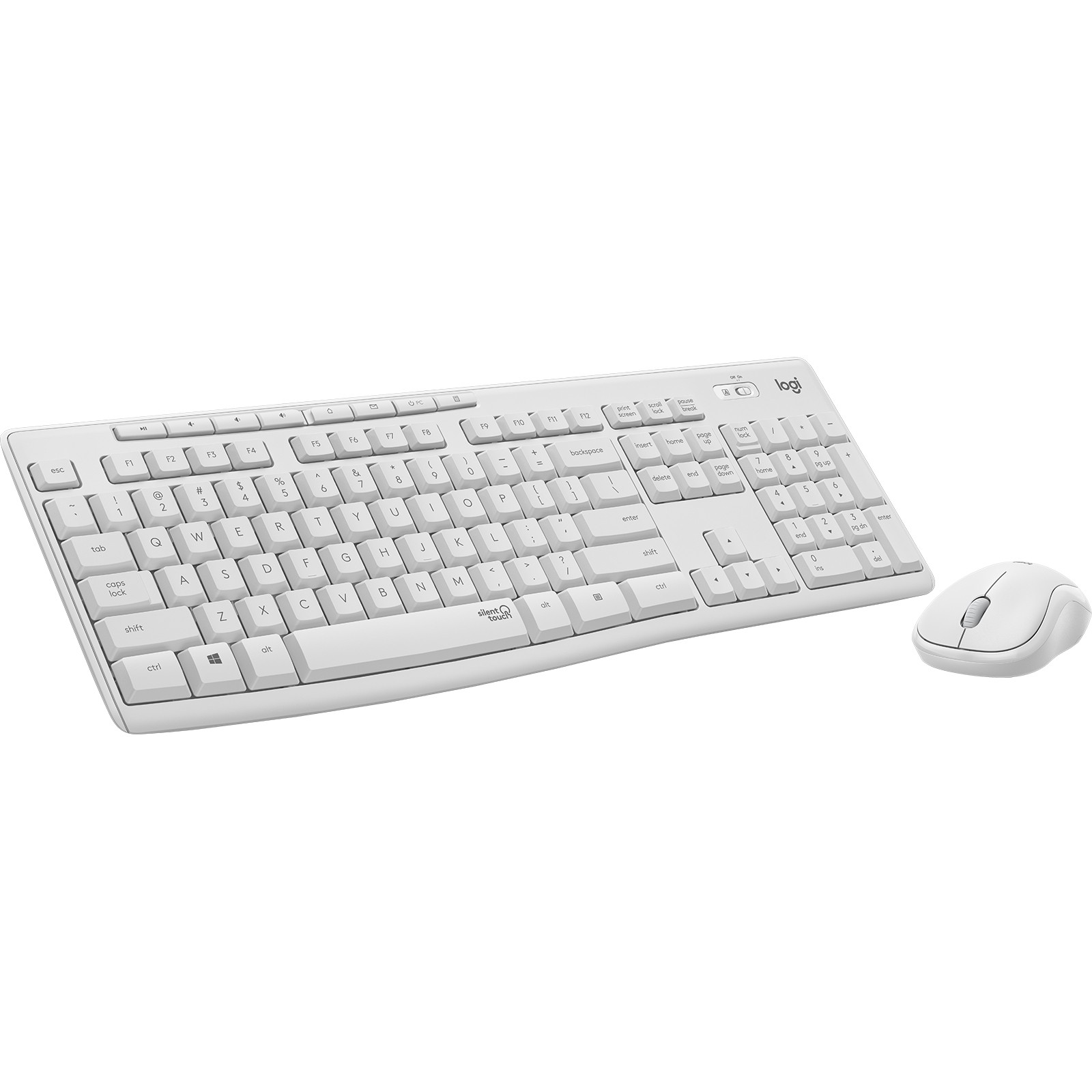 Combo (Tastierë & Maus) Logitech MK295 Silent Wireless / QWERTY - Bardhë - Figura 3