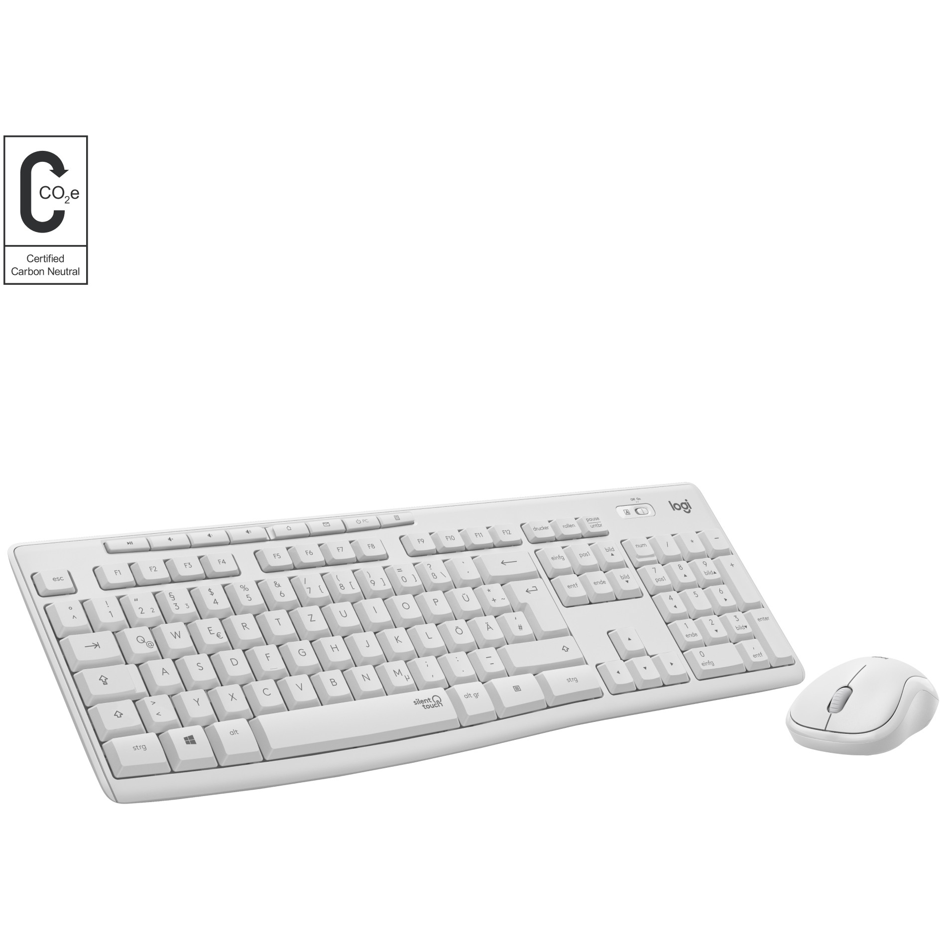 Combo (Tastierë & Maus) Logitech MK295 Silent Wireless - Bardhë