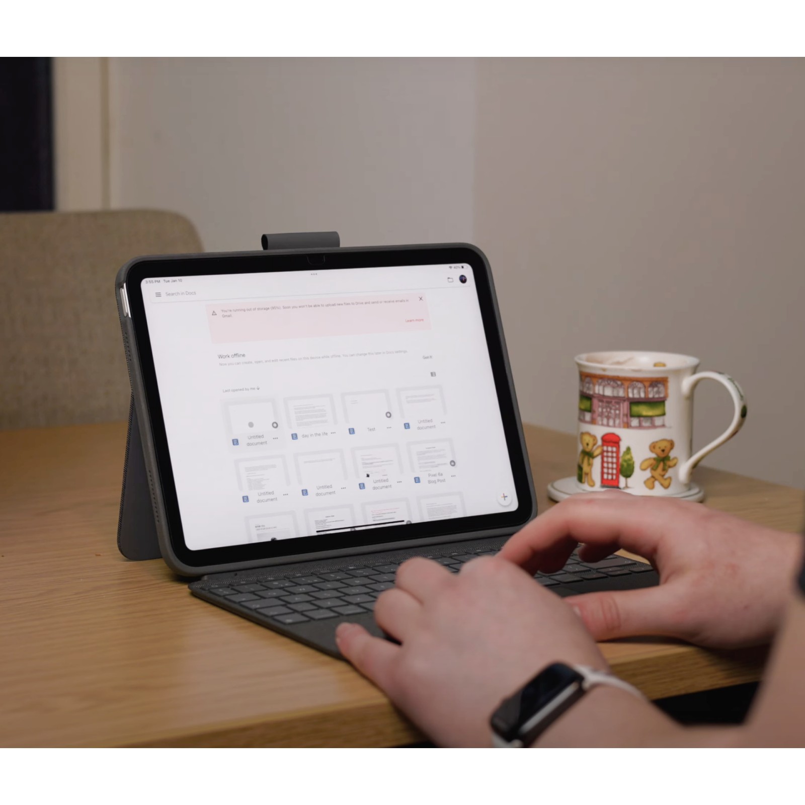 Aksesorë për tablet Logitech Combo Touch iPad (10th gen and A16) 10.9" / QWERTY -Gri - Figura 4