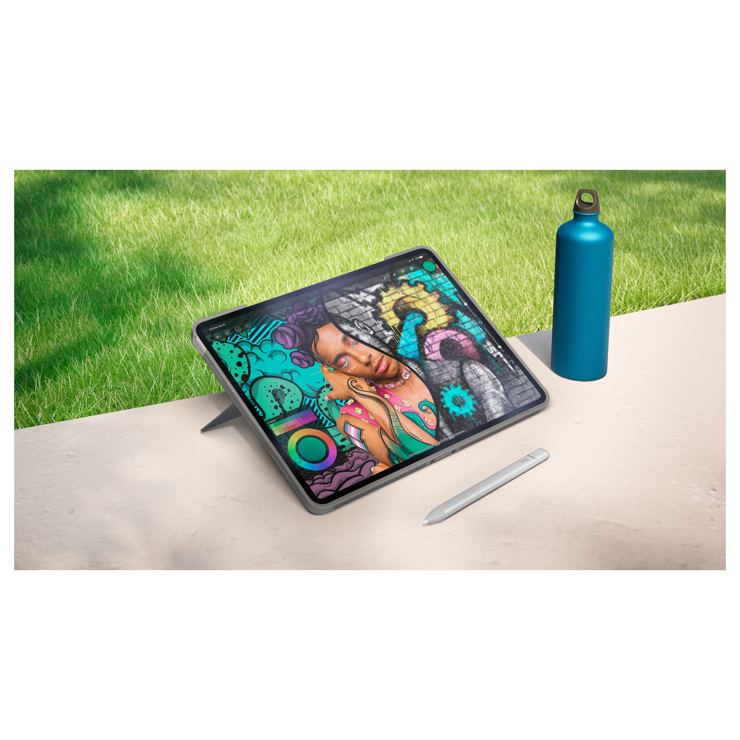Aksesorë për tablet Logitech Combo Touch for iPad Air 13" M2 / QWERTY - Gri - Figura 3