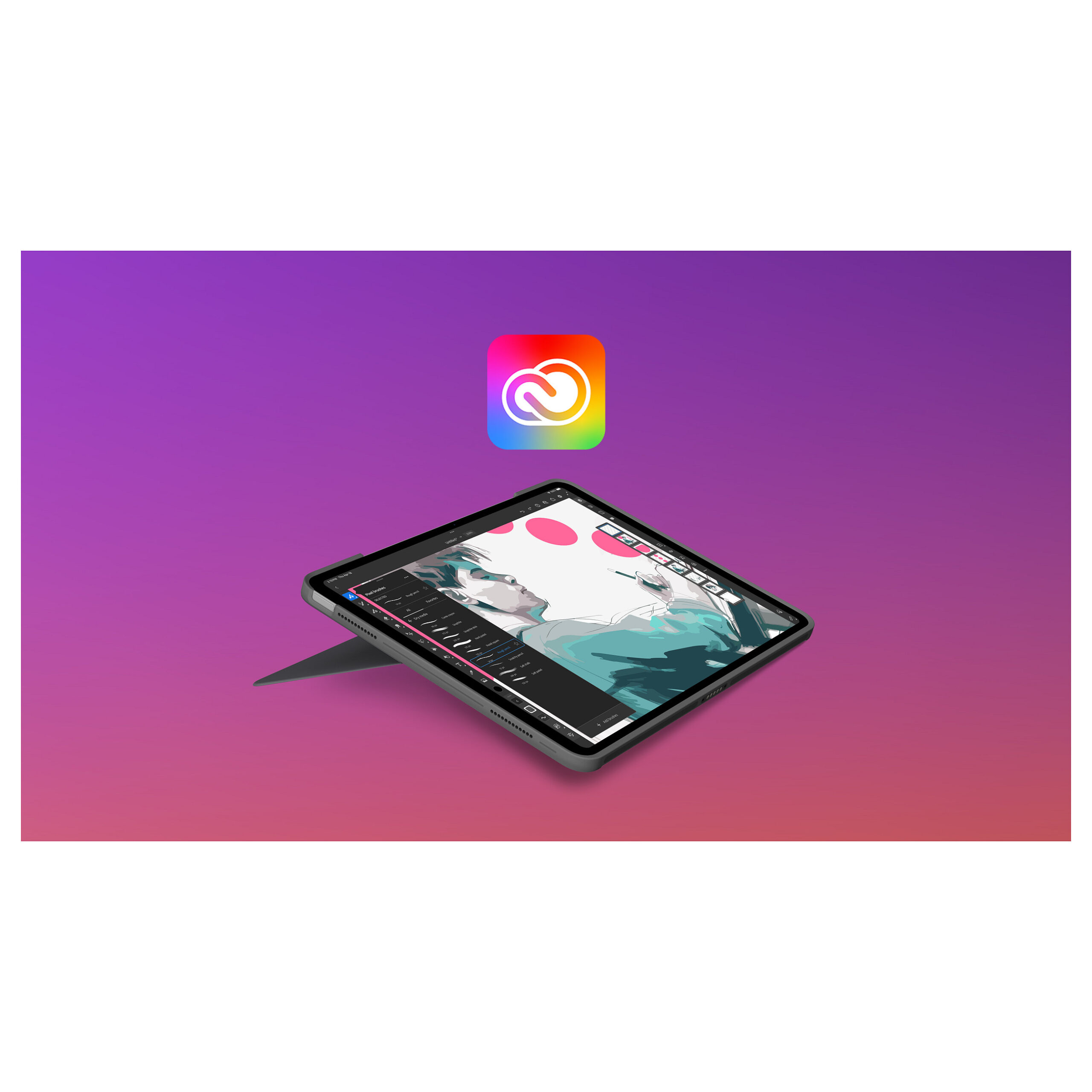 Aksesorë për tablet Logitech Combo Touch for iPad Air 13" M2 / QWERTY - Gri - Figura 5
