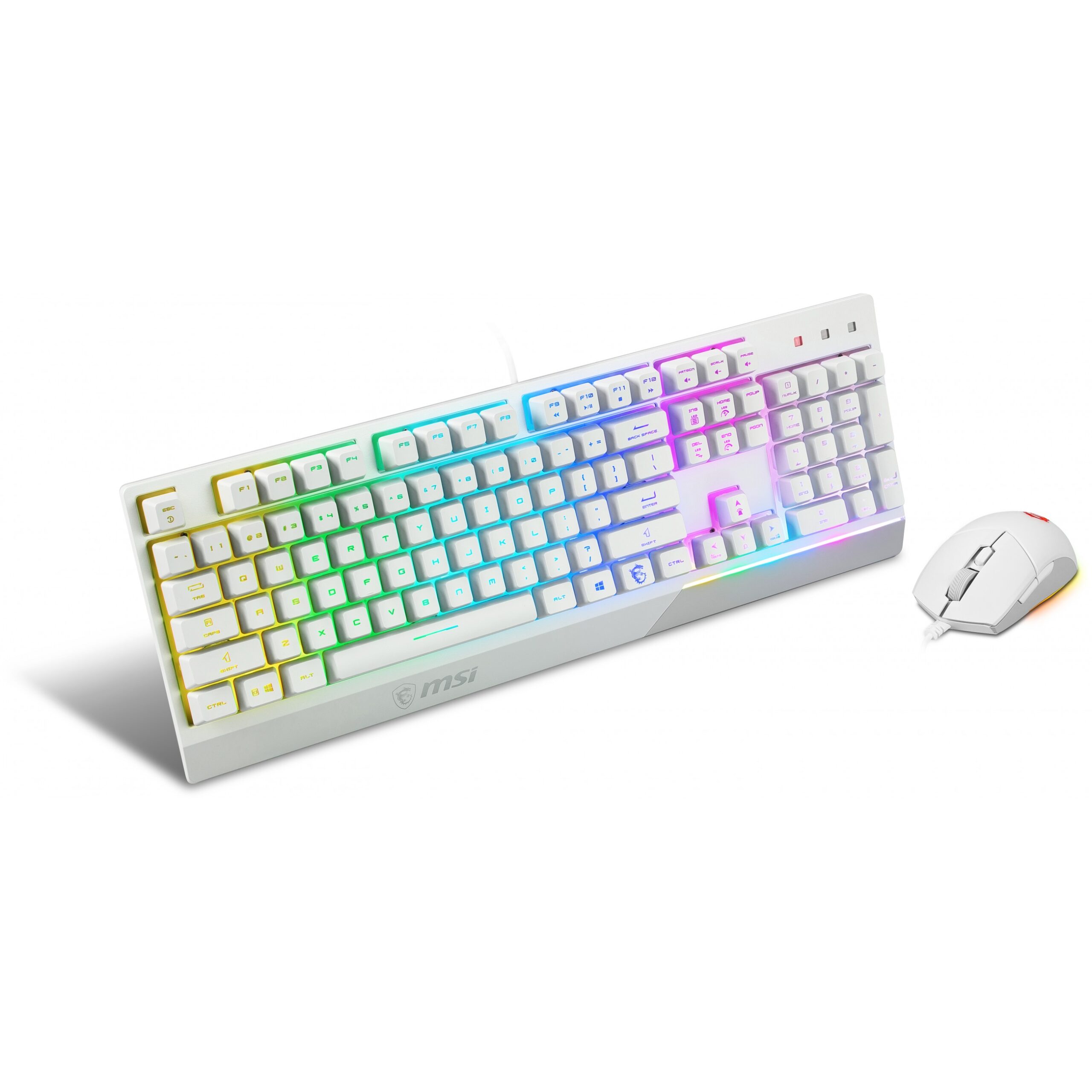 Combo (Tastierë & Maus) MSI Vigor GK30 / Tastierë Gaming + Maus - Bardhë