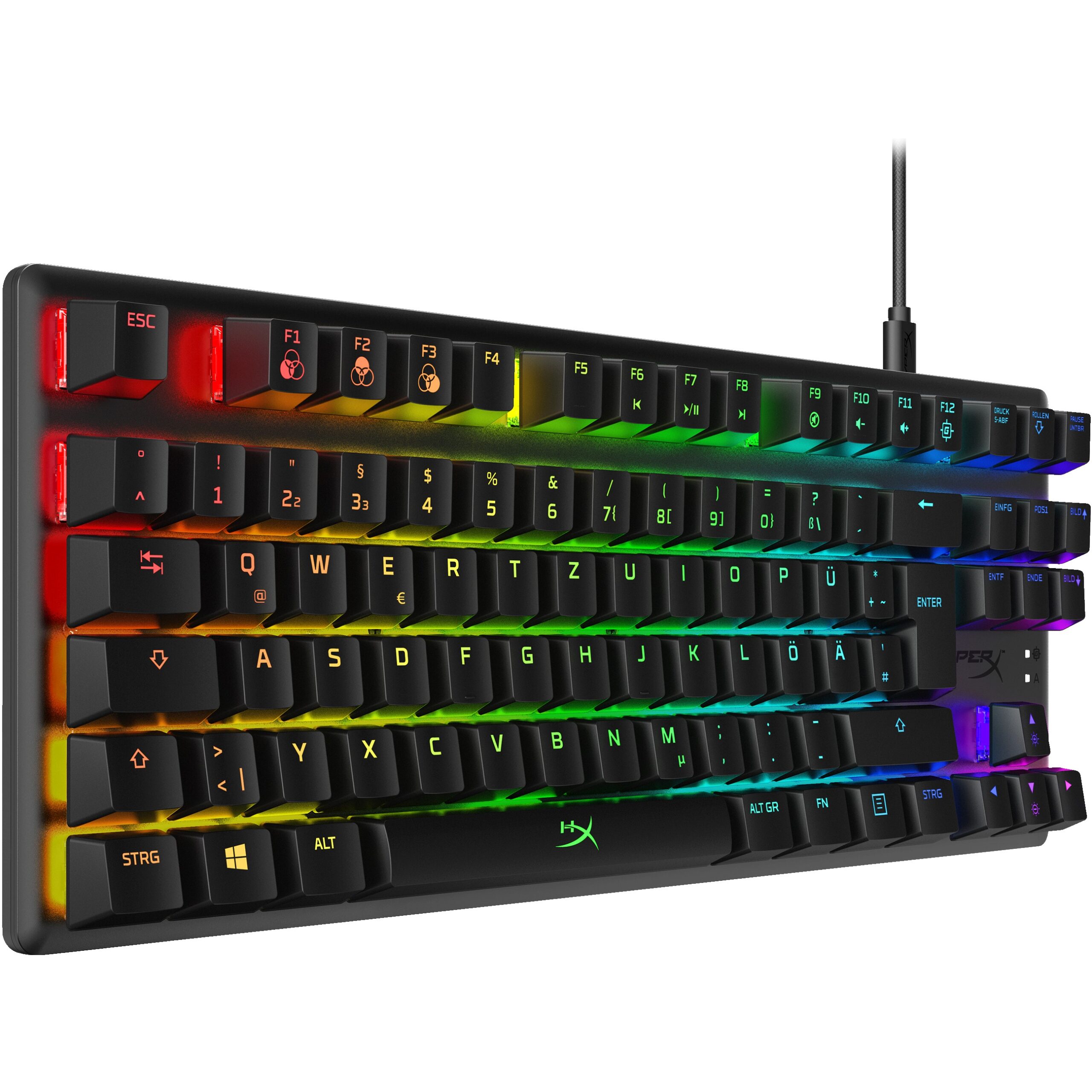 Tastierë Gaming HyperX Alloy Origins Core RGB Mechanical Wired / QWERTZ - Zezë - Figura 2
