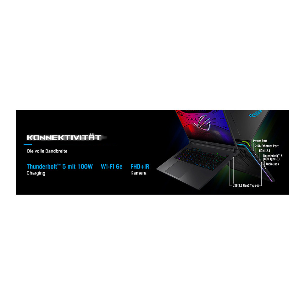 Laptop Gaming ASUS ROG Strix G18 G815LR-S9166W / Ultra 9-275HX / 32GB DDR5 / 1TB / 18' WQXGA IPS 240Hz / RTX 5070 Ti - Gri - Figura 3