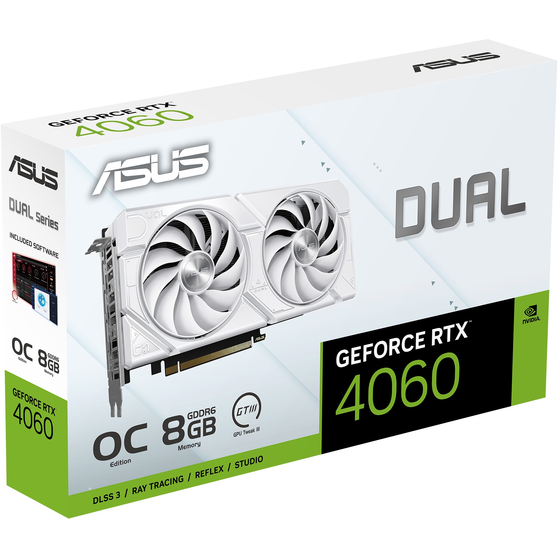 Kartelë Grafike NVIDIA Asus RTX 4060 Dual EVO White OC 8GB GDDR6 / HDMI+DP - Figura 3