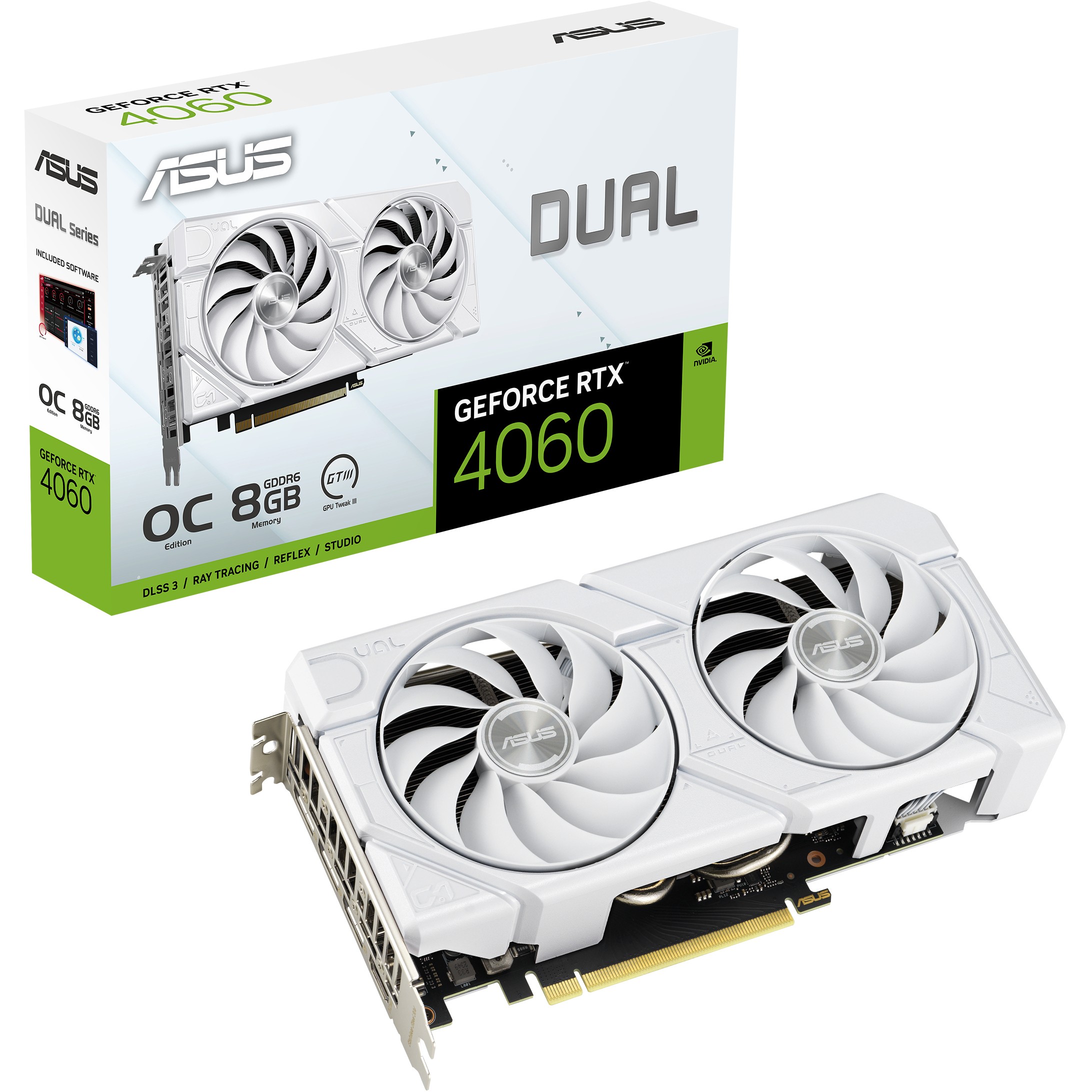 Kartelë Grafike NVIDIA Asus RTX 4060 Dual EVO White OC 8GB GDDR6 / HDMI+DP - Figura 4