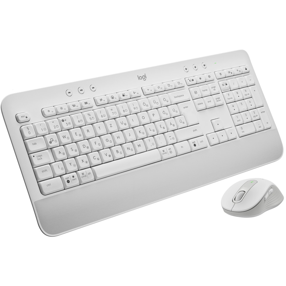 Combo (Tastierë+Maus) Wireless Logitech MK650 for Business / Hungarian Layout – Bardhë - Figura 3