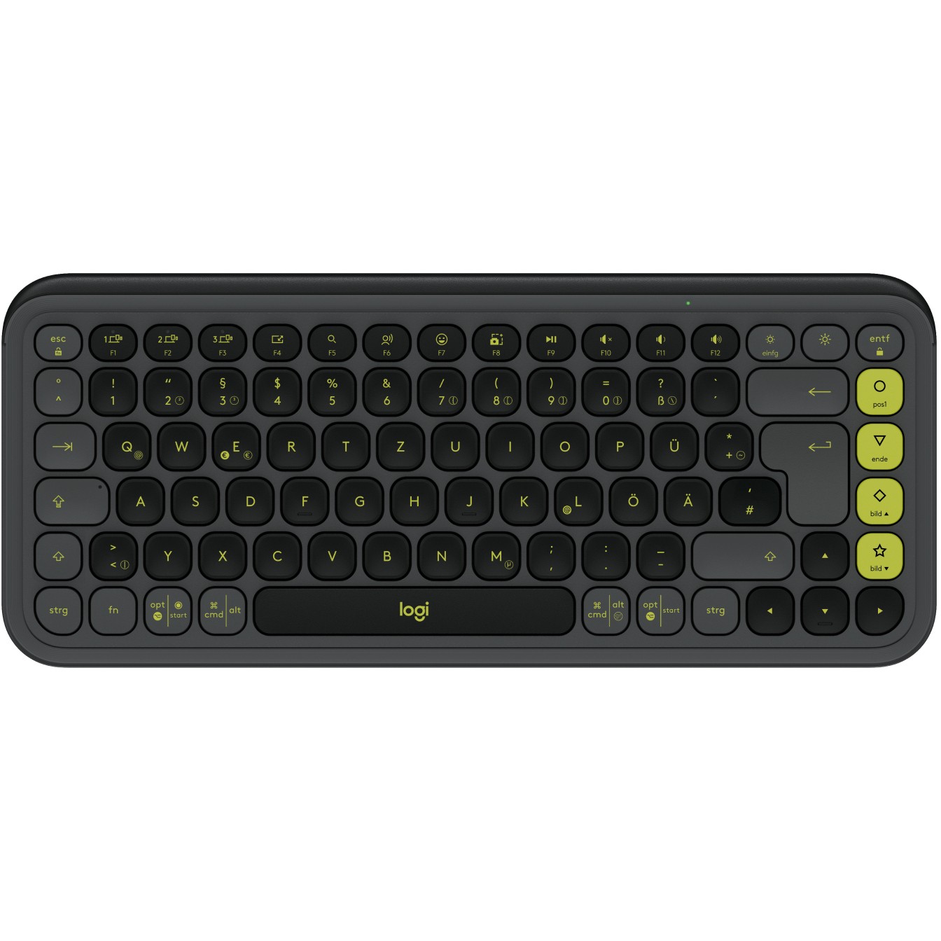 Tastierë Pa kabllo Wireless Logitech POP Keys Switch Brown / QWERTZ – Hiri e mbyllur