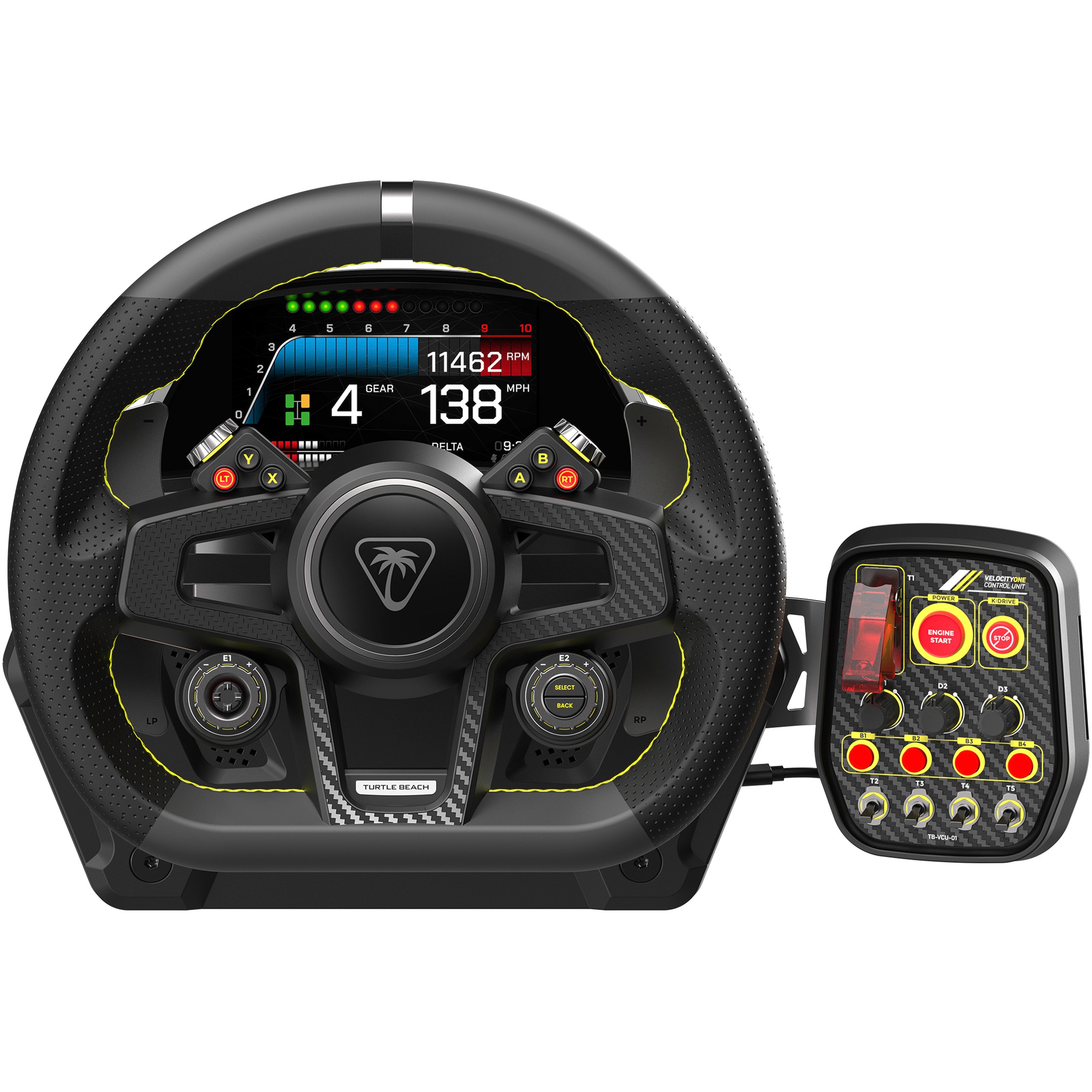 Timon & Pedale Turtle Beach VelocityOne Race PC/Konsole / E zezë - Figura 2