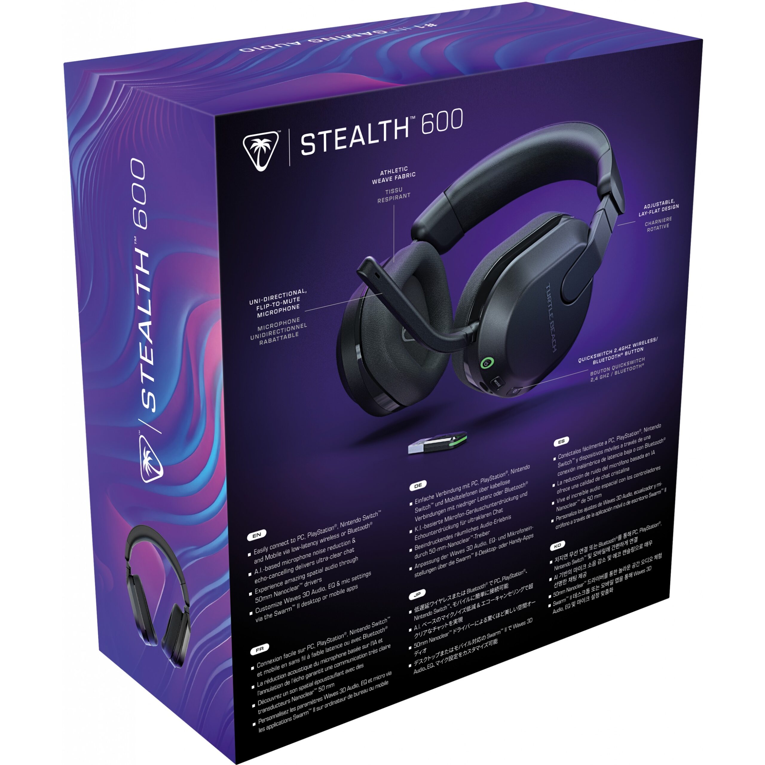 Kufje Gaming Turtle Beach Stealth 600 GEN3 PC Over-Ear Stereo / wireless / E zezë - Figura 4