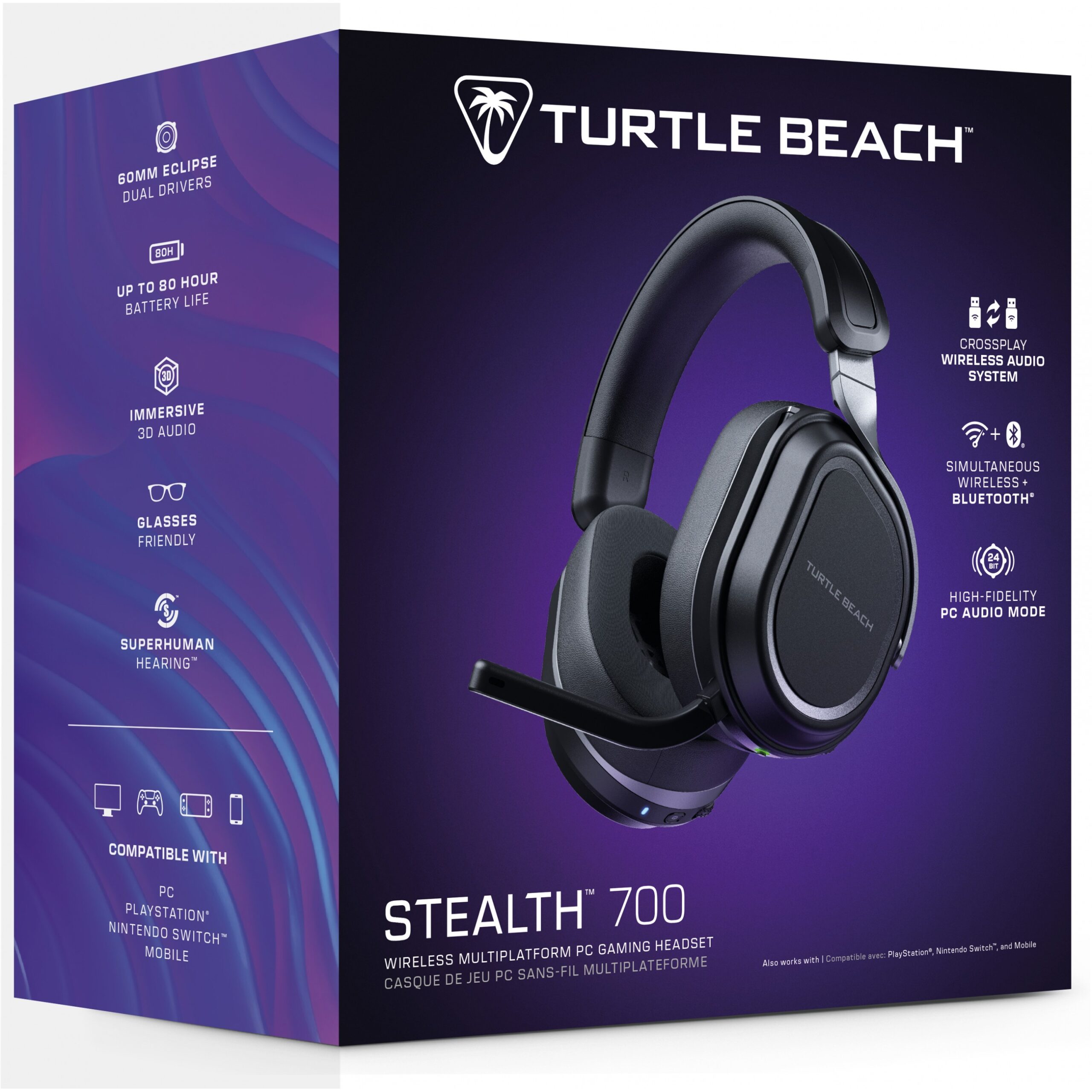 Kufje pa kabllo Turtle Beach Stealth 700 GEN 3 PC / Bluetooth / e zezë - Figura 3
