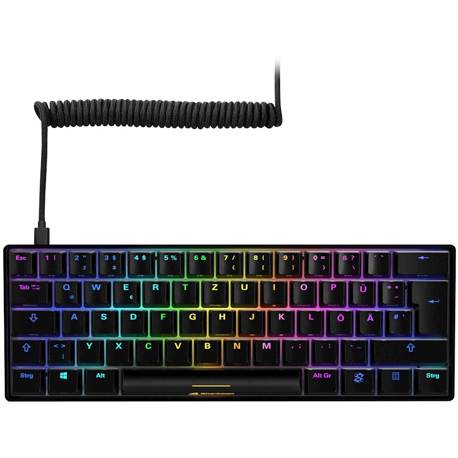 Tastier Gaming Sharkoon Skiller SGK50S4 RGB Wired / QWERTZ - Zezë - Figura 2