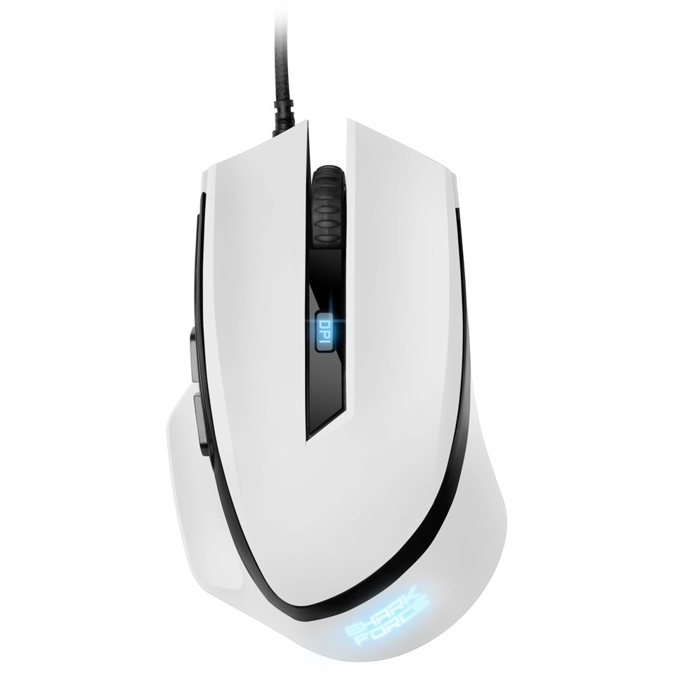 Maus Gaming Sharkoon Shark Force II Wired / Optik / 6 Butona / 4.200 DPI - Bardhë