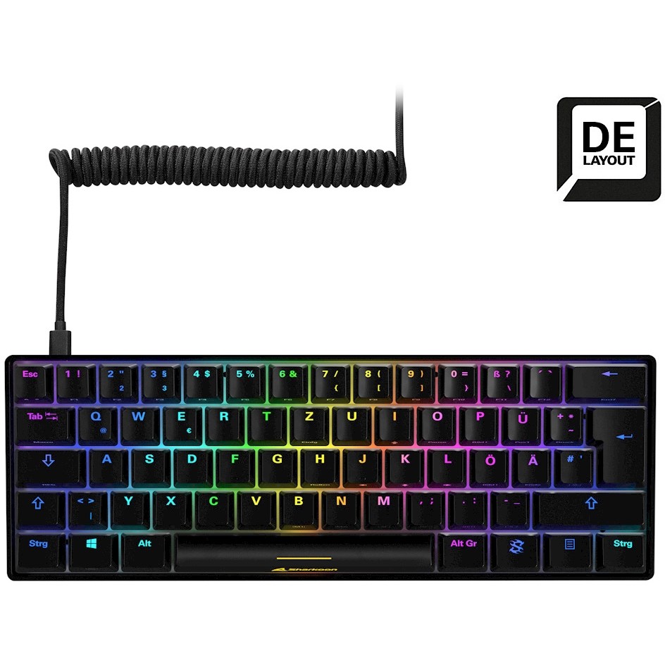 Tastierë Gaming Sharkoon Skiller SGK50 S4 Wired / German Layout / QWERTZ – Zezë - Figura 2