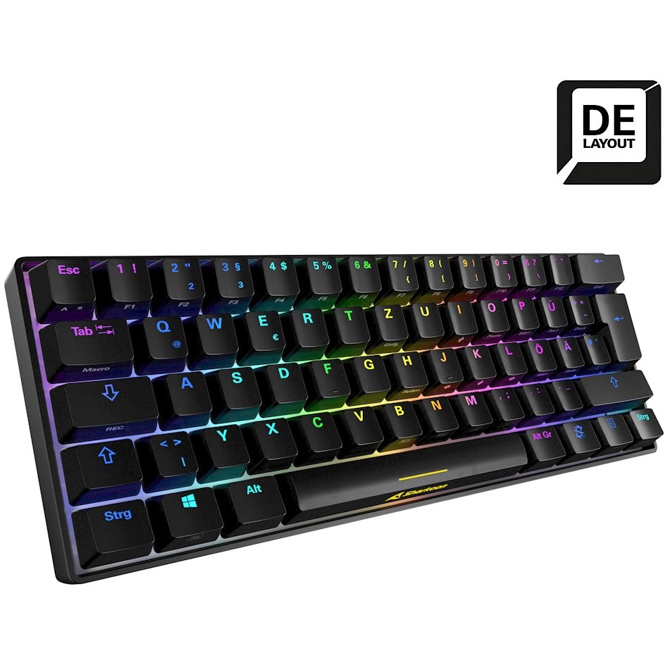 Tastierë Gaming Sharkoon Skiller SGK50 S4 Wired / German Layout / QWERTZ – Zezë - Figura 3