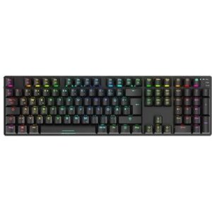 Tastierë Gaming Sharkoon Skiller SGK36W Wireless / Mekanike / RGB / DE / USB-C / E zezë