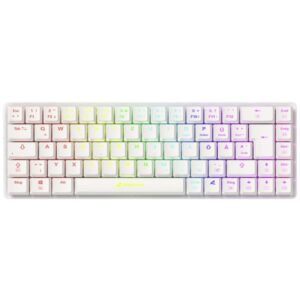 Tastierë Gaming Sharkoon PureWriter W65 Wireless / German Layout / QWERTZ – Bardhë