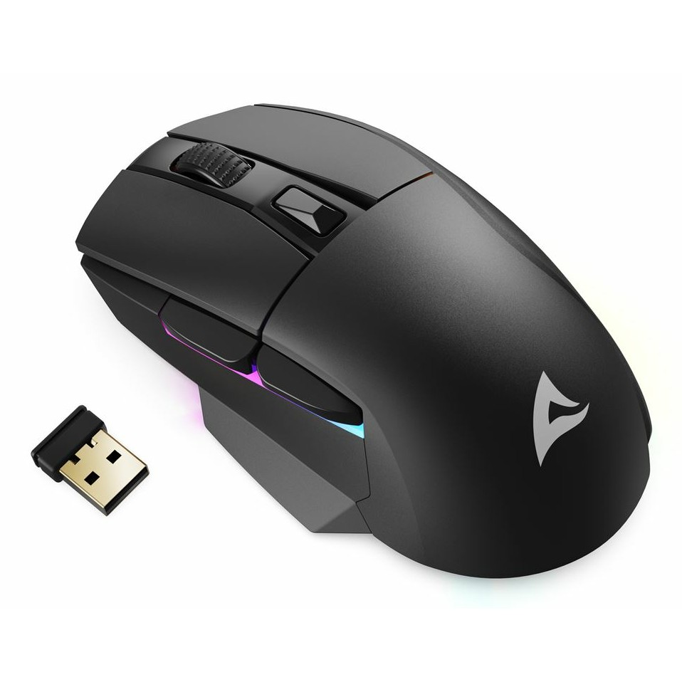 Maus Gaming Sharkoon Shark SGM50W Wireless / 6 Butona - Zezë - Figura 2